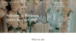 Desktop Screenshot of platinumpalacebanquethall.com